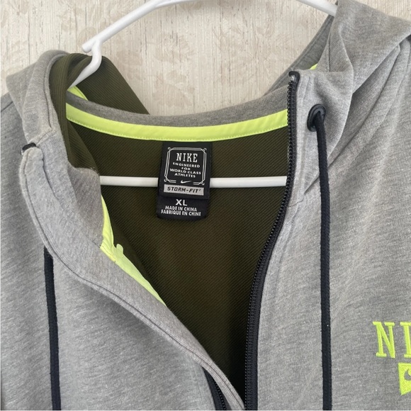 Nike Tech Fleece Full Zip Hoodie Gray 547292-063 Storm fit Sweatshirt Men’s XL - Picture 4 of 6